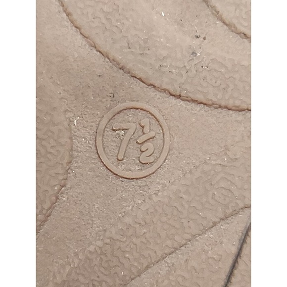 Boots Size 8 1/3 M SO Suede Ankle Boot Womens Winter Brown Faux Fur Lined Flats - Picture 5 of 5